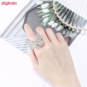 انگشتر زنانه طرح پروانه کد R3005 انگشتر زنانه طرح پروانه کد R3005